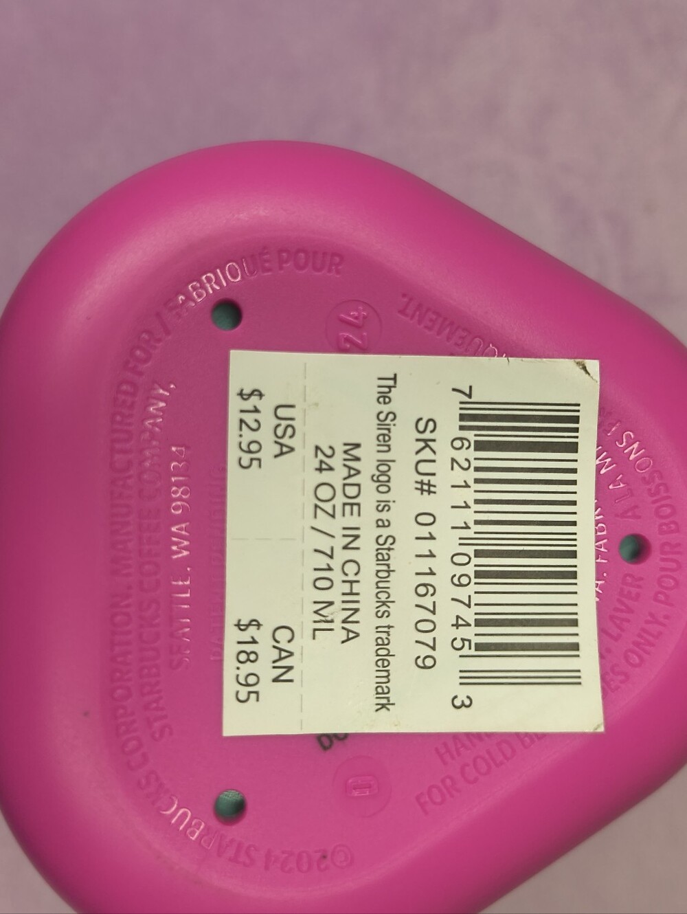 24oz Starbucks collapsible water bottle from the 2024 Summer collection - Picture 4 of 6